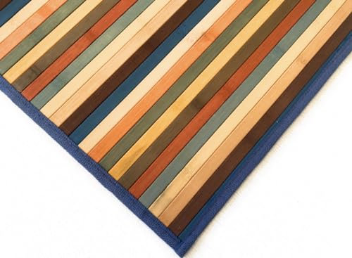 Genérico Alfombras Bambú Natural. Ideal para Interior y Exterior. Alfombras para salón-Cocina-Pasillo-baño-Entrada-Grandes-pequeñas. Alta Resistencia.(70 X 140, DB902M)