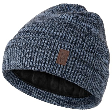 Wmcaps Mütze Herren mit Dickem Warmem Weichem Fleece-Futter | Klassische Modelle, sicherer Sitz, Versatile All-Day, für Outdoor-Arbeiten, Geschenke für Papa und Ehemann