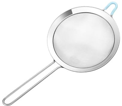 Amosfun 2 Piezas colador de harina accesorios cocinita colador de pasta de arroz chino de malla inoxidable de malla doméstico acero inoxidable 304 Silver