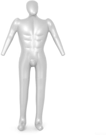 Besttoolifes Aufblasbare männliche Schaufensterpuppe, Ganzkörper-Display, Modell, 168 cm hoch, PVC, Schneiderpuppe, Torso für Kleidung, Einzelhandel, Ausstellungen, Messen, flexibel, tragbar