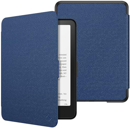 Fintie Hülle für 7 Kindle Paperwhite(12. Generation) - 2025/2024, Leichte Schutzhülle Case mit Auto Sleep/Wake für Kindle Colorsoft/Paperwhite Signature Edition, Marineblau