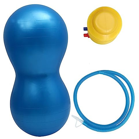 Supvox Yoga Erdnussball Fitnessball Mit Inflator Aus PVC Material Verdickt Für Gymnastik Massage Und Bodybuilding Geeignet Für Altersgruppen