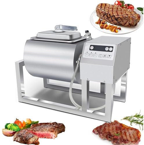DDZJTPP Marinated Flavor Meat Tenderizer, 18L Meat Tumbler Marinator, Commercial Rolling and Kneading Vacuum Meat Marinating Machine for Chicken Burger Marinated Bacon