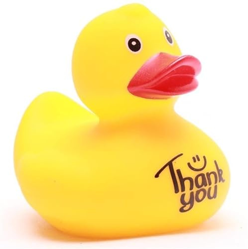 Duckshop I Traditionelle niederländische Badeenten (Badeente Thank You -gelb)