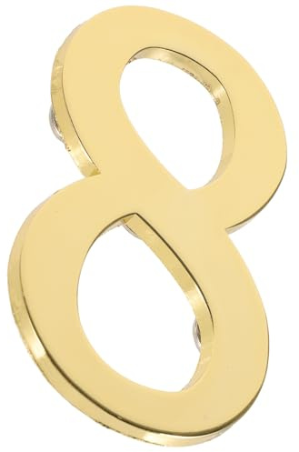 IWOWHERO Numero Magnetico per Cassetta Postale in Metallo Dorato Numero Civico Magnetico Resistente e Lavorato a Mano per Casa Ufficio e Hotel Fissaggio senza Foratura su Superfici