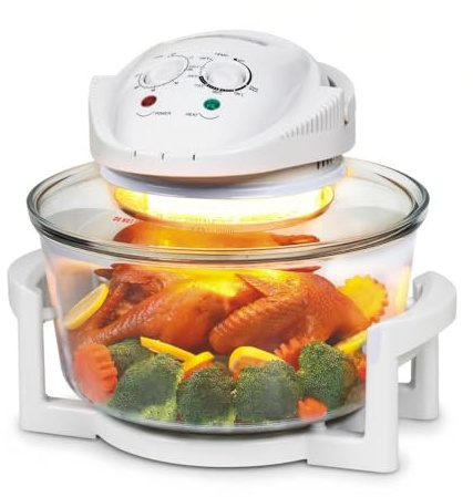 Friggitrice ad aria, forno elettrico a convezione turbo, grande forno alogeno con grill senza olio e controllo della temperatura, cucina multifunzione