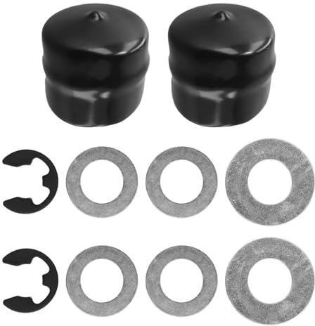 9040H - Kit de accesorios de buje de rueda delantera para cortacésped Craftsman, reemplaza 532188967 532121749 812000029, incluye arandelas de empuje de cubierta de eje E-Clips, jardín de metal