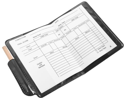 Healeved Professionellt Bärbart Domarkit med Multifunktionella Standard Soccer Cards Skrivbara Domarkort och -gul Domarpärm med för Fotboll och Volleybollmatchar