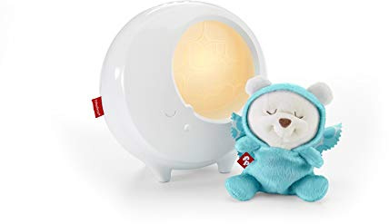 Mattel Fisher Price DYW48 2-in-1 Traumbärchen Schlummeruhr, weiß
