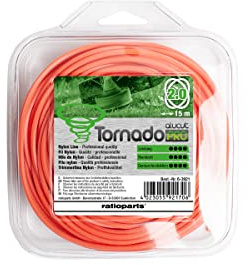 M?hfaden Tornado Alucut 2,0mm 15m Trimmerfaden gedreht Nylonfaden
