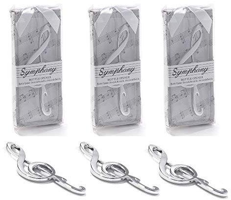 (24 pezzi) Bomboniera Apribottiglie Tema musica sinfonia Bella chiave di violino