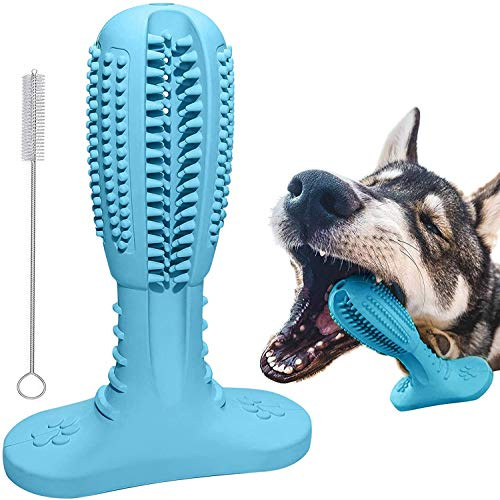 Hundespielzeug Hundespielzeug Zahnbürste Stick Hund Kauspielzeug für mittelgroße große Hunde Welpen Zahnpflege Bürsten Effektive Hunde Zahnreinigung Massagegerät ungiftig Naturkautschuk bissfest