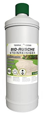 TerraDomi 1 Liter BIO Rusche für 50m², biologisches Reinigungsmittel für Außenanlagen, bienen- & haustierfreundlich und biologisch abbaubar, natürliche Inhaltsstoffe, Steinreinger für Wege und Plätze