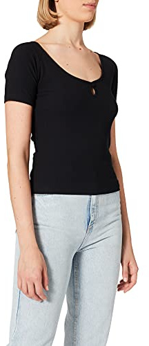 NA-KD Camisa de Punto para Mujer con Ojo de Cerradura
