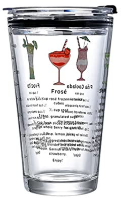 XKUN Coupe De Paille De Verre De 450 ML avec Échelle De Graffiti Transparent Style De Grande Capacité Bouteille De Jus De Boisson-G