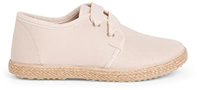 Pisamonas Blucher Satin Effect Espadrille Golvsko Size 28 Color Beige