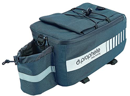 Prophete Fahrradtasche, isolierte Kühl-Gepäckträgertasche, 8 L Volumen, wasserabweisend, Farbe: anthrazit