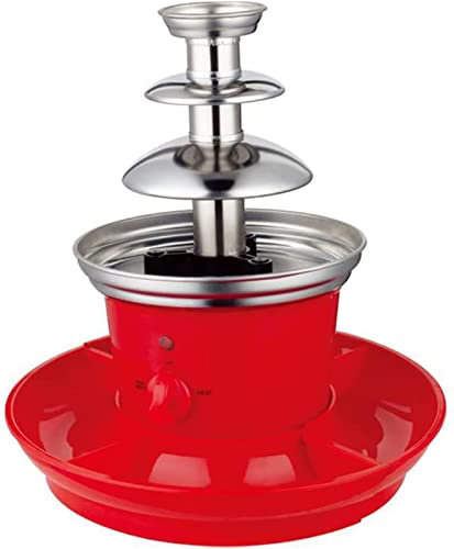CUSMA Fuente De Chocolate Eléctrica, Máquina De Fusión Eléctrica De 3 Niveles, Fondue De Chocolate Caliente con Bandeja para Servir Frutas/Nueces/Golosinas