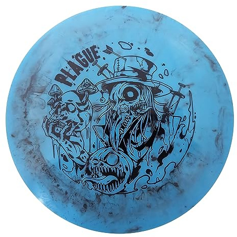 DOOMSDAY DISCS Plague Distance Driver | Professionell nivå skivgolfdriver | Premium giftig avfallsplast (färgerna varierar)