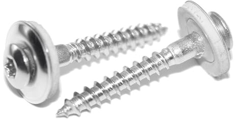Spenglerschrauben 4,5X20 25 Stück mit EPDM-Dichtscheibe Ø15 mm und TX20-Antrieb aus A2 Edelstahl - rostfrei