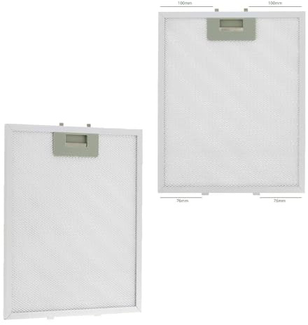 Masterpart Universal Cooker Hood Extractor Metal Mesh Aluminum Grease Filters 320 x 260mm Pack Of 2