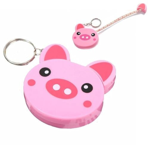 Sanfly Cinta Métrica Retráctil De 150cm/60 Pulgadas, Mini Cinta Métrica, Regla De Costura De Animales, Llavero De Cinta Pequeña