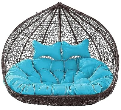 AZVFLY Hängesessel Kissen, Twin Sitzkissen Hängesessel 2 Personen, Ultra Dick Anti-Verformung Auflagen Polster für Schwingsessel, Outdoor Indoor HäNgesessel Polsterauflage