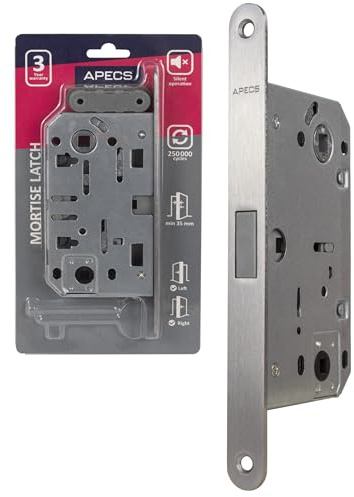 Serrure magnétique APECS, serrure silencieuse moderne avec serrure à plaque, pour portes intérieures de maison et de bureau, APECS 5300-MC-WC (WC)