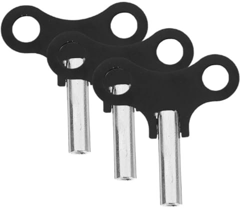 Amosfun 3stücke Teiliges Uhrenschlüssel Aus Metall Für Mechanische Wanduhren Retro-Stil Aufziehwerkzeug Einfache Bedienung Ohne Batterien Kompatibel Mit Meisten Vintage-uhrwerken