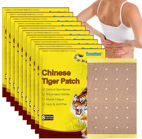 80 Pièces Patchs De Soulagement De La Douleur, Patchs Anti-Douleur, 7 * 10 Cm Patchs Chauds Pour Le Cou Et Les Épaules, Patch De Soulagement De La Douleur Au Cou Pour Les Articulations Du Dos