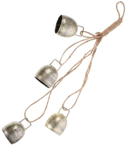 TOYANDONA Metall Hängende Kuhglocke Vintage Rustikal Dekoration Für Garten Läutende Glocke Weideglocken Metallglocken