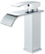 Grifo de baño cromado hevenaov grifo baño cascada lavabo monomando grifo lavabo con caño altura 13 cm, grifo mezclador para agua fría y caliente en el baño