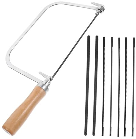Coping Saw, 9 PCS Coping Saw Blades, Fine Tooth Saws, Woodworking Hand Saws for Woodworking Model Making and Furniture Construction(30×11cm)