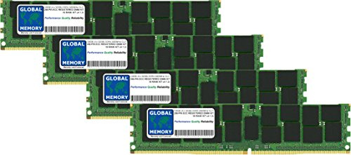GLOBAL MEMORY 128GB (4 x 32GB) DDR4 2400MHz PC4-19200 288-PIN ECC REGISTRADO DIMM (RDIMM) Memoria RAM Kit para SERVIDORES/Estaciones DE Trabajo/Placas Base (8 Rank Kit CHIPKILL)