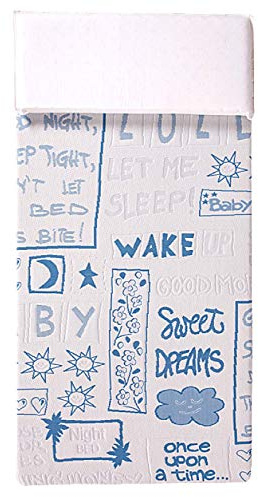 Evergreenweb - Materasso per Bambini 70x160 alto 12 cm Lettino o Culla + Cuscino ANTISOFFOCO su misura GRATIS con Fodera Blu Cotone 100% Naturale Tessuto Rivestimento Sfoderabile Anallergico Lavabile