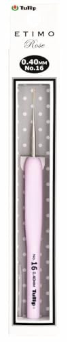 Tulip TEL-16E Crochet Hook, Metall, Pink, One Size
