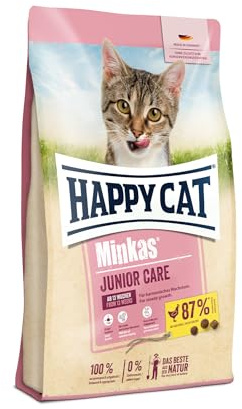 Happy Cat 70373 - Happy Cat Minkas Junior Care Poultry - Dry Food for Young Cats 13 Weeks to 12 Months - 10 kg Content