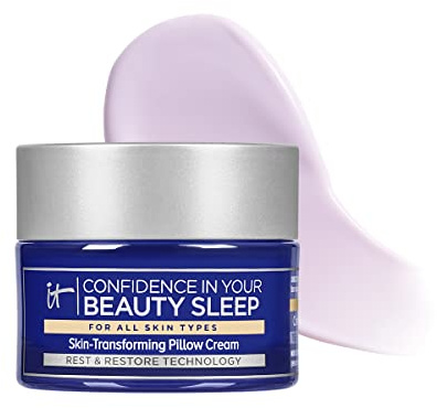 IT Cosmetics Confidence in Your Beauty Sleep - Anti-Aging Night Cream - Visibly Improves Fine Lines, Wrinkles, Dryness, Dullness & Loss of Firmness - With Hyaluronic Acid - 0.47 fl oz