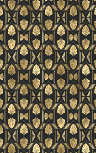 Bitcoin Cryptocurrency & Digital Assets: Art Deco Recovery Phrase Offline Security Password Notebook Ledger: Organized Index System With Tabs Dotted Logbook Journal: 24+ Wallets 5” x 8” 110 Pages
