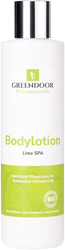 GREENDOOR Bodylotion Lime SPA 250ml, Skin Food für trockene Haut, vegane Körpermilch mit Bio Shea, frischer Duft, Naturkosmetik Body Lotion, natürliche Körperlotion unisex