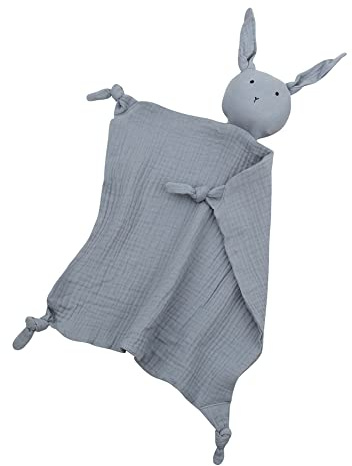 Baby Spielzeug Schnuffeltuch Hase,Superweiches Schmusetuch und Stofftier Hase,Schnuffeltuch Kuscheltuch Musselin Baumwolle Babydecke Komfort Erstausstattung für Babys Jungen und Mädchen ab 0 Monaten