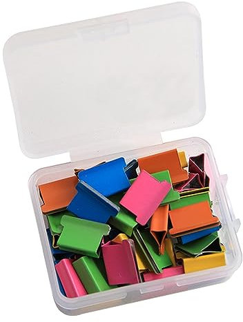 Paper Staplers - Push Paper Mini Desktop Staplers,Portable Refill Handheld Paper Clam Clip Dispenser for Offices, Home, School, Documen Fowybe