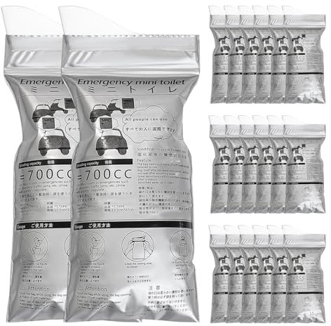 20 PCS Disposable Urine Bag,700 ml Emergency Camping Pee Bags,Vomit Bags forTravel Traffic Jam,Portable Urinal Toilet Bags for Patients,Men,Women,Children