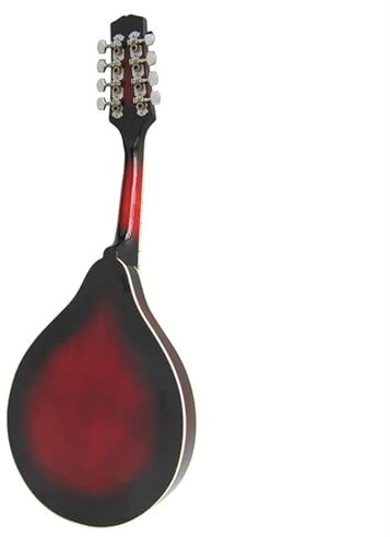 Mandolins Instrument for Beginner Electric Mandolin Sun Color Electric Mandolin Wood Color Durable(Wine red)