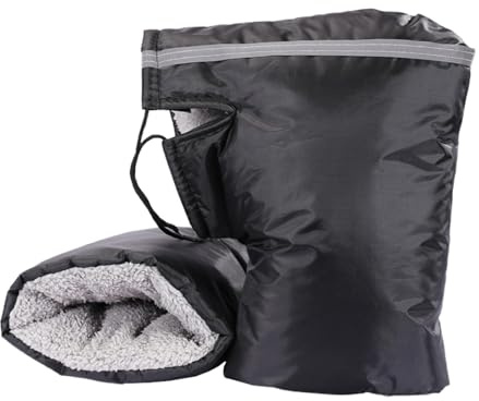 Lnhgh Winter Motorrad Lenkerhandschuhe, Handschuh Für Fahrradlenker, Winddicht Motorrad ATV Lenkerhandschuhe, Wasserdicht Snowmobile Motorrad Lenker Handshuhe Handwärmer
