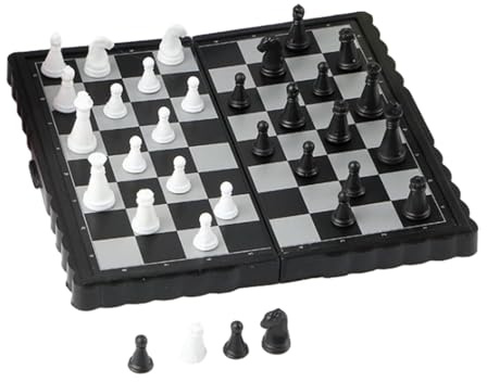 Set di scacchi da torneo - Set di scacchi Giochi da tavolo da viaggio | Set di scacchi da viaggio magnetici con scacchiera pieghevole | Gioco di scacchi da viaggio portatile con pezzi degli scacchi ro