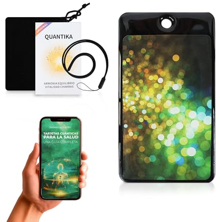 Carte quantique originale avec cordon ionisant et guide électronique | Pour le bien-être, la concentration et l'équilibre énergétique. Utilisation quotidienne et polyvalente