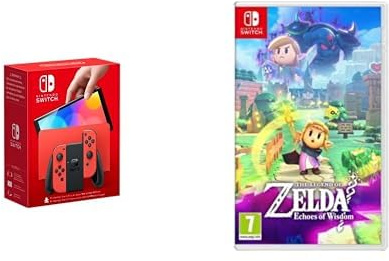 Nintendo Console Switch - Modèle OLED Edition Mario (rouge) & The Legends of Zelda: Echoes of Wisdom
