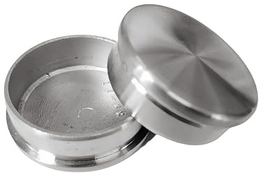 50.8mm /2” O.D.Stainless Steel Handrail End Cap, Staircase Balcony Railing Handrail End Cap Mirror Polished (2Pack, Flat Shape)
