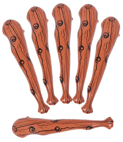 UPKOCH 6stücke Aufblasbarer Baseballspieler Schlägerball-Spielzeug Halloween-baseballschläger Aufblasbare Partydekorationen Baseball-Geburtstagsparty-zubehör Schläger Für Spiele
